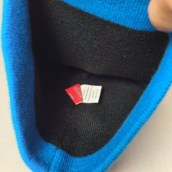 Disney Mickey Mouse MM Beanie Knit Winter Hat Blue Black Unisex Apparel OSFM - Picture 6 of 8